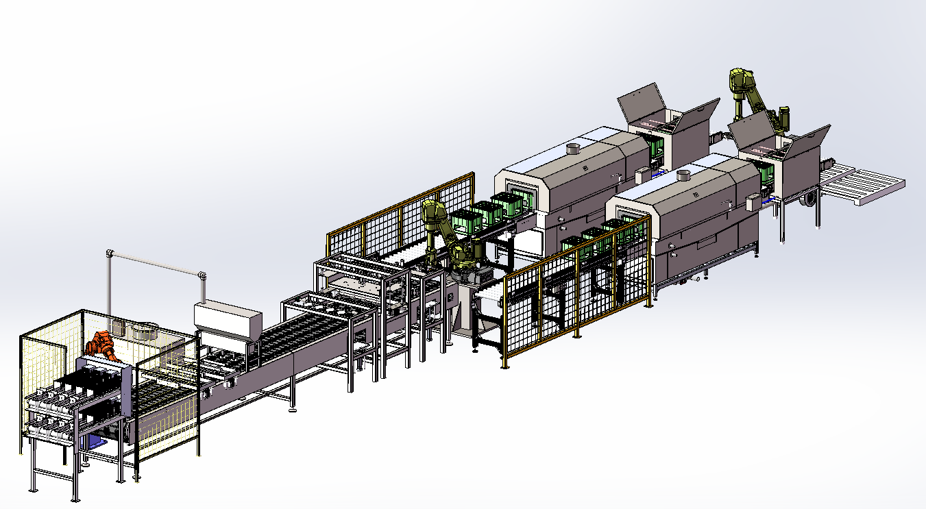 面包片自动烘烤装箱生产线sw20