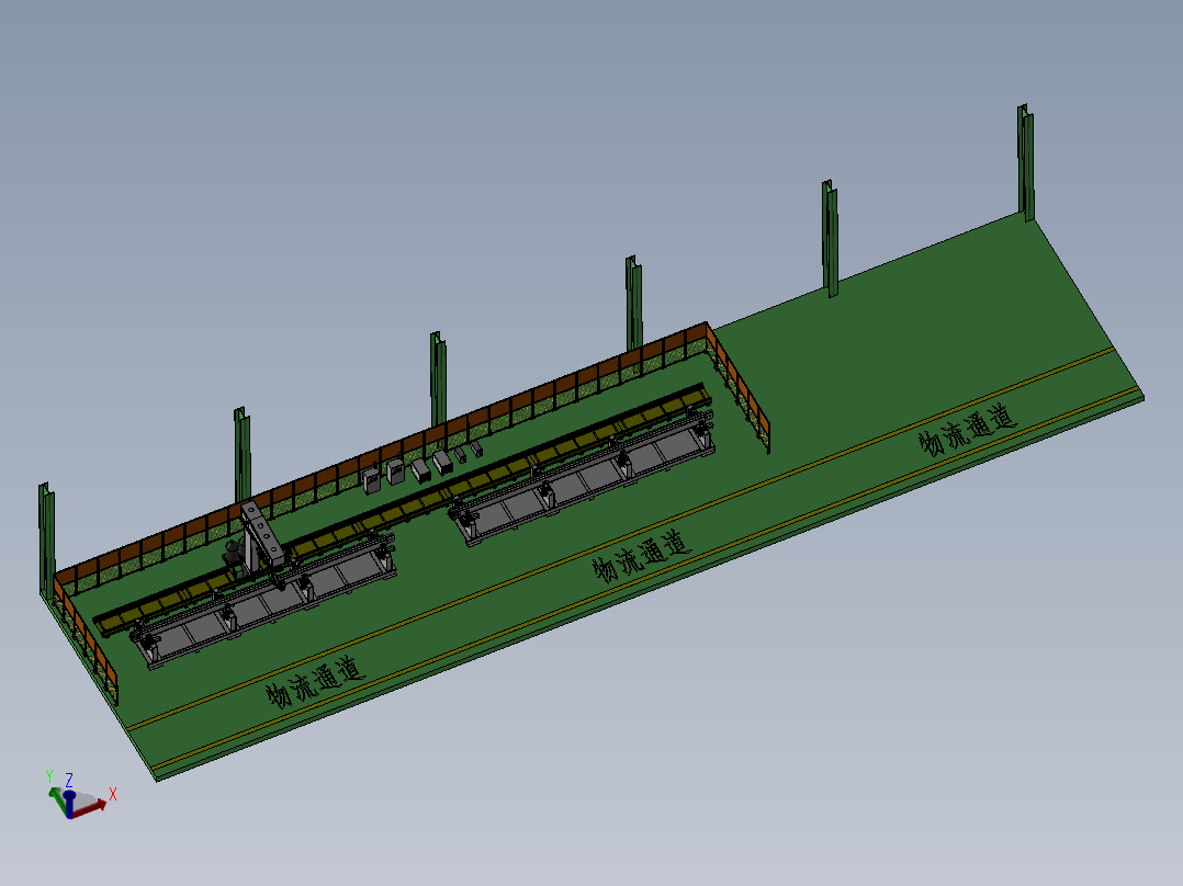 12米钢结构机器人焊接工作站sw16可编辑