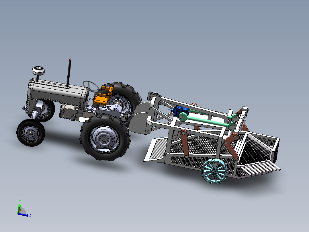 振筛式花生收获机+计算说明