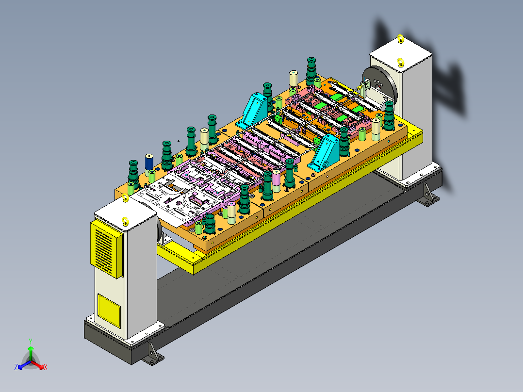 物料检查工装与变位机组合