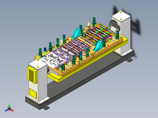 物料检查工装与变位机组合