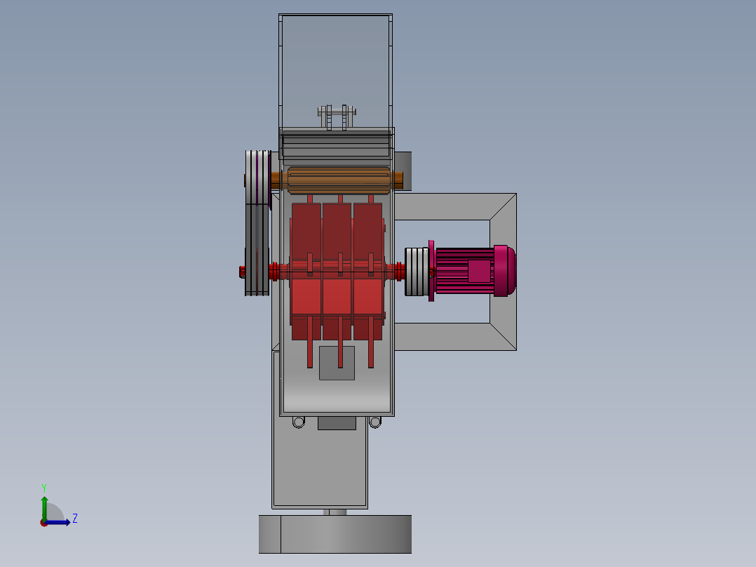 果园残枝粉碎机sw24左视图