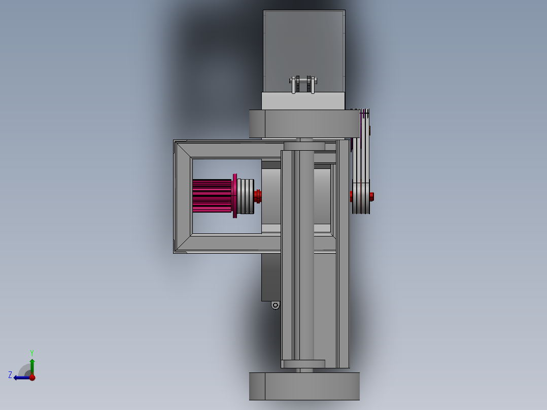 果园残枝粉碎机sw24右视图