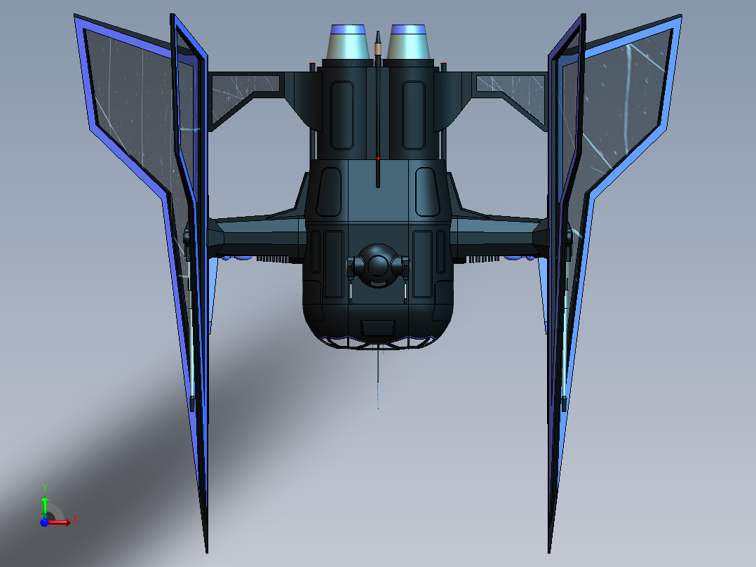 宇宙飞船前视图
