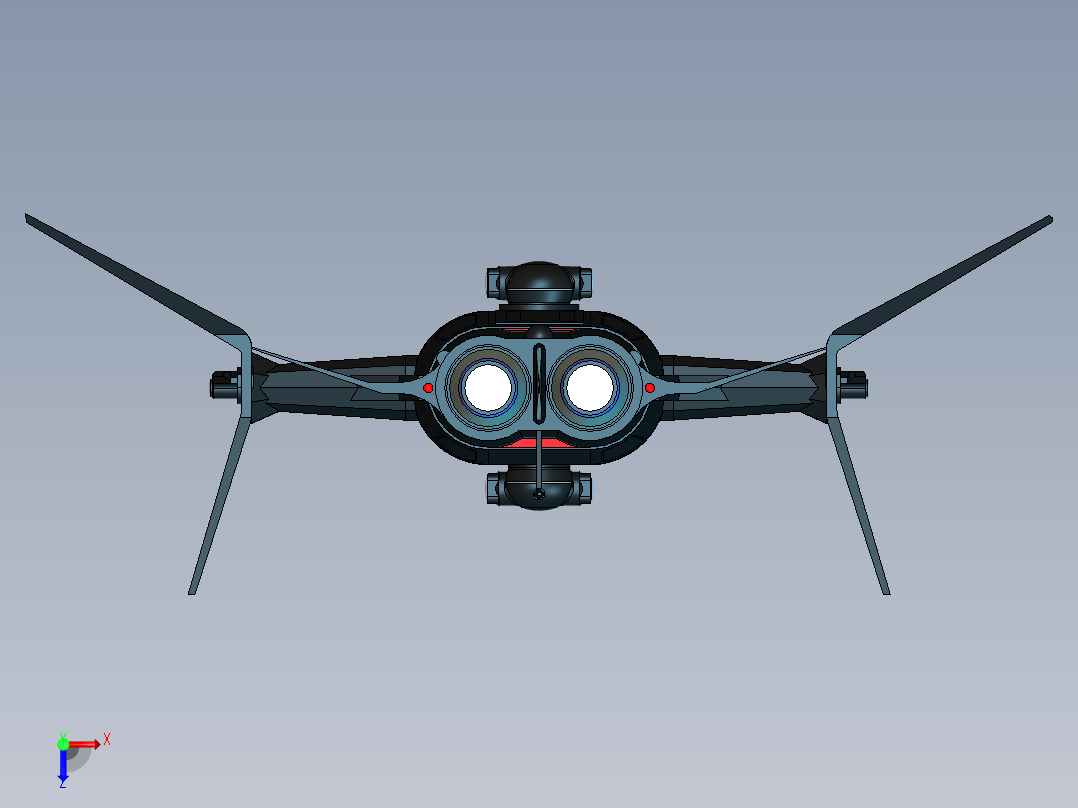 宇宙飞船俯视图