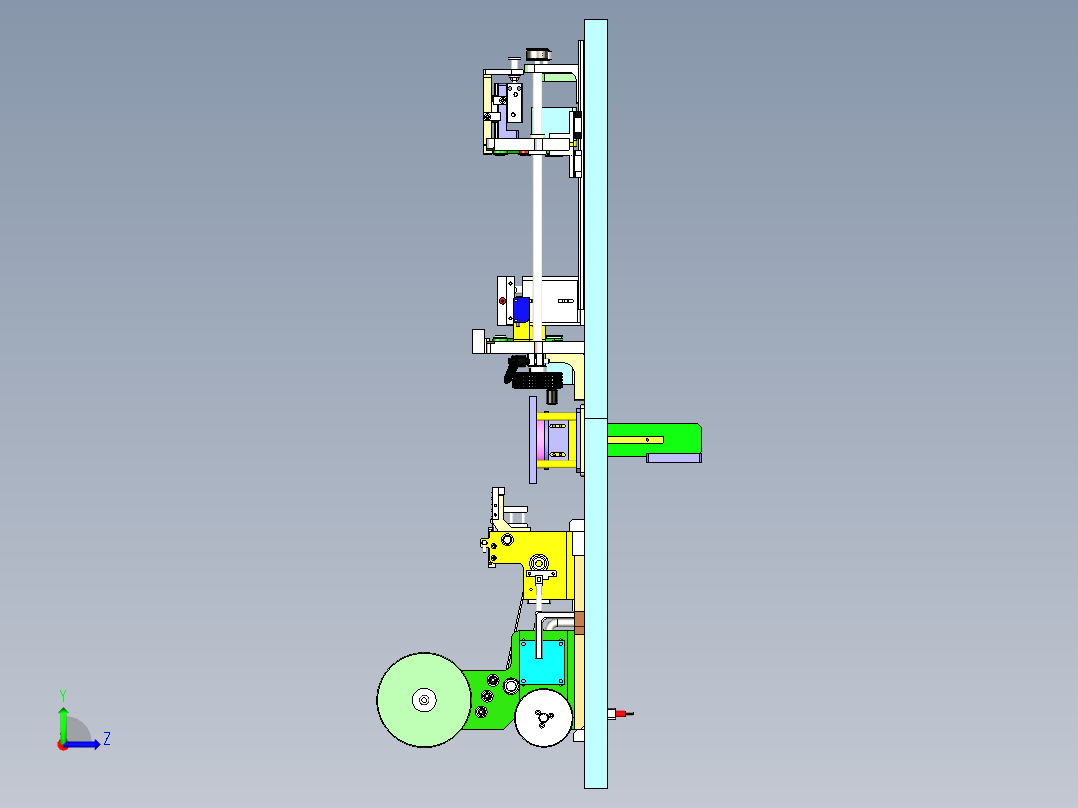 T200 电容卷料裁切贴合机左视图