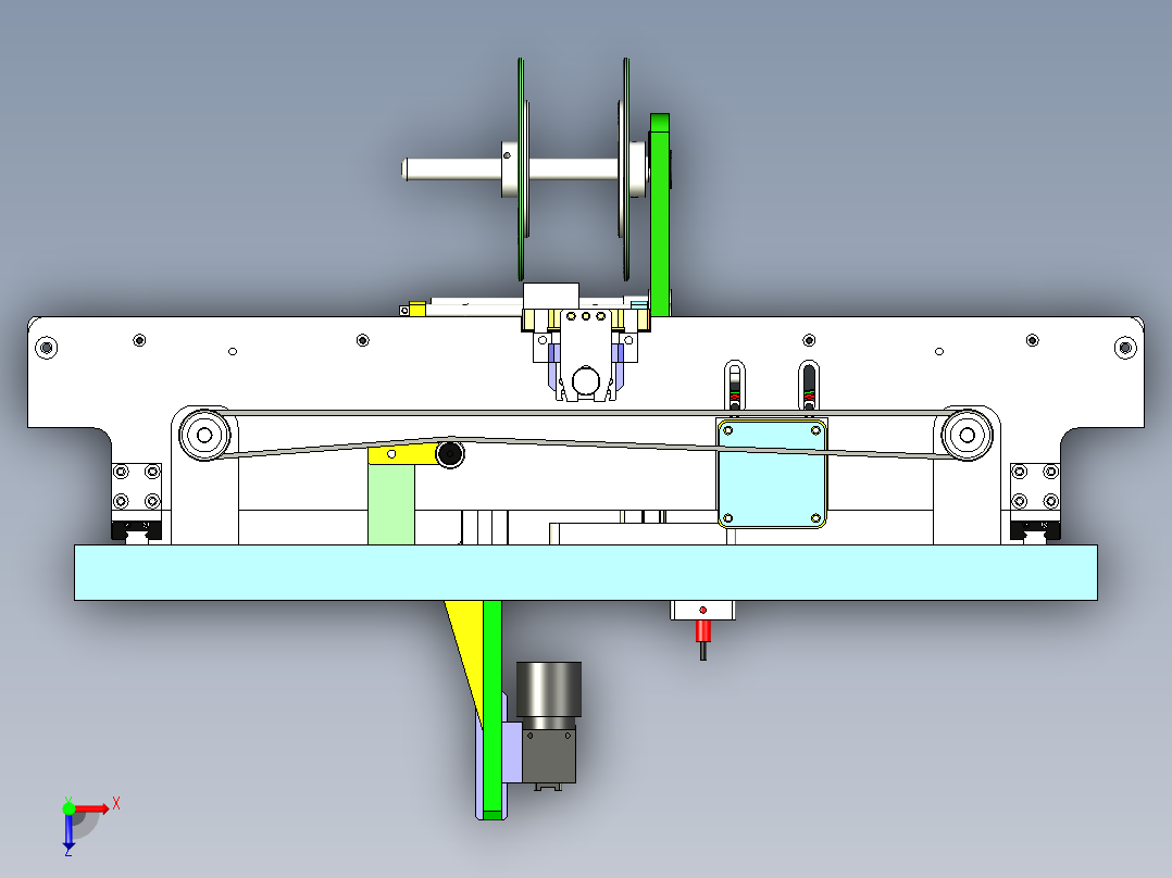 T200 电容卷料裁切贴合机俯视图