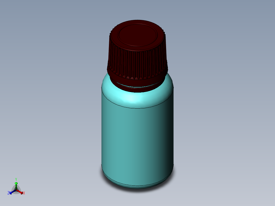 瓶子、罐子、桶(67)正等轴测图
