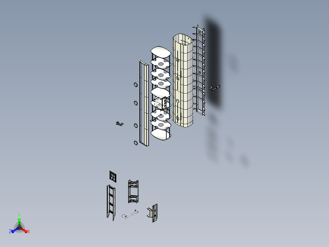 B2004676-50KL油罐车拖车主视图