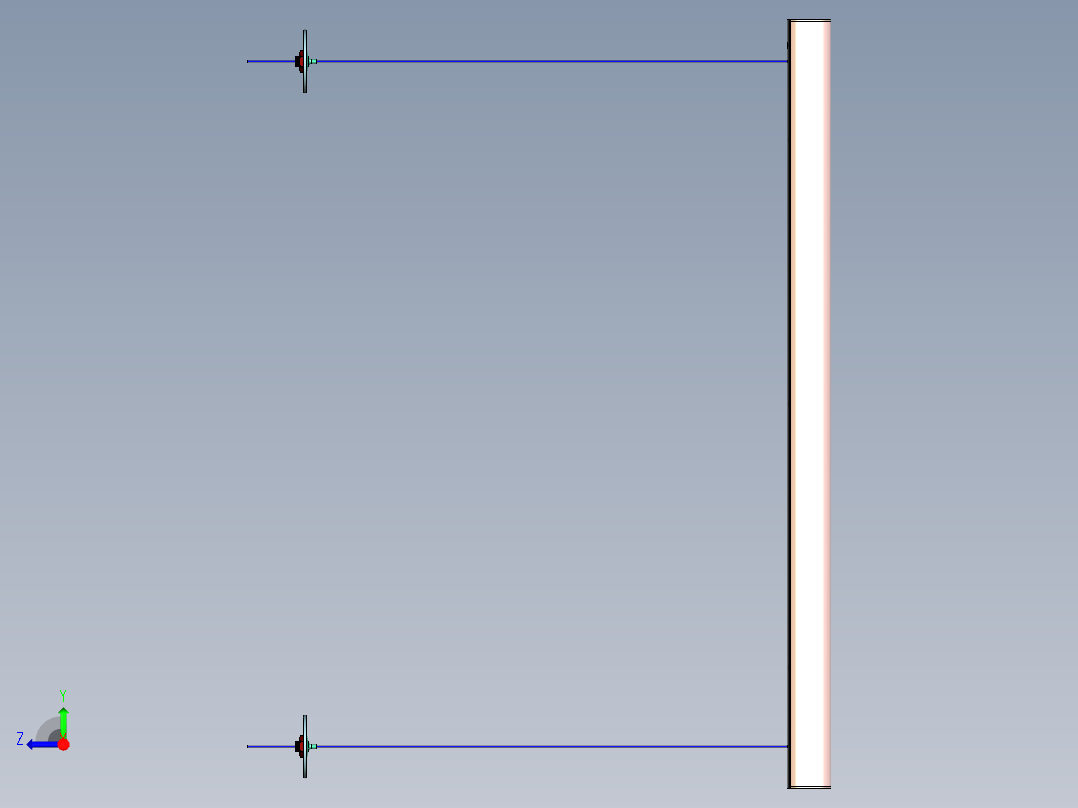 铁艺铝管吊灯右视图