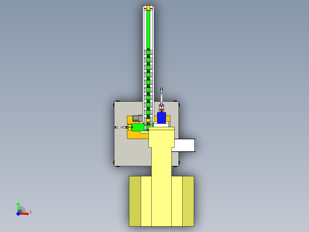 非标镭射机前视图