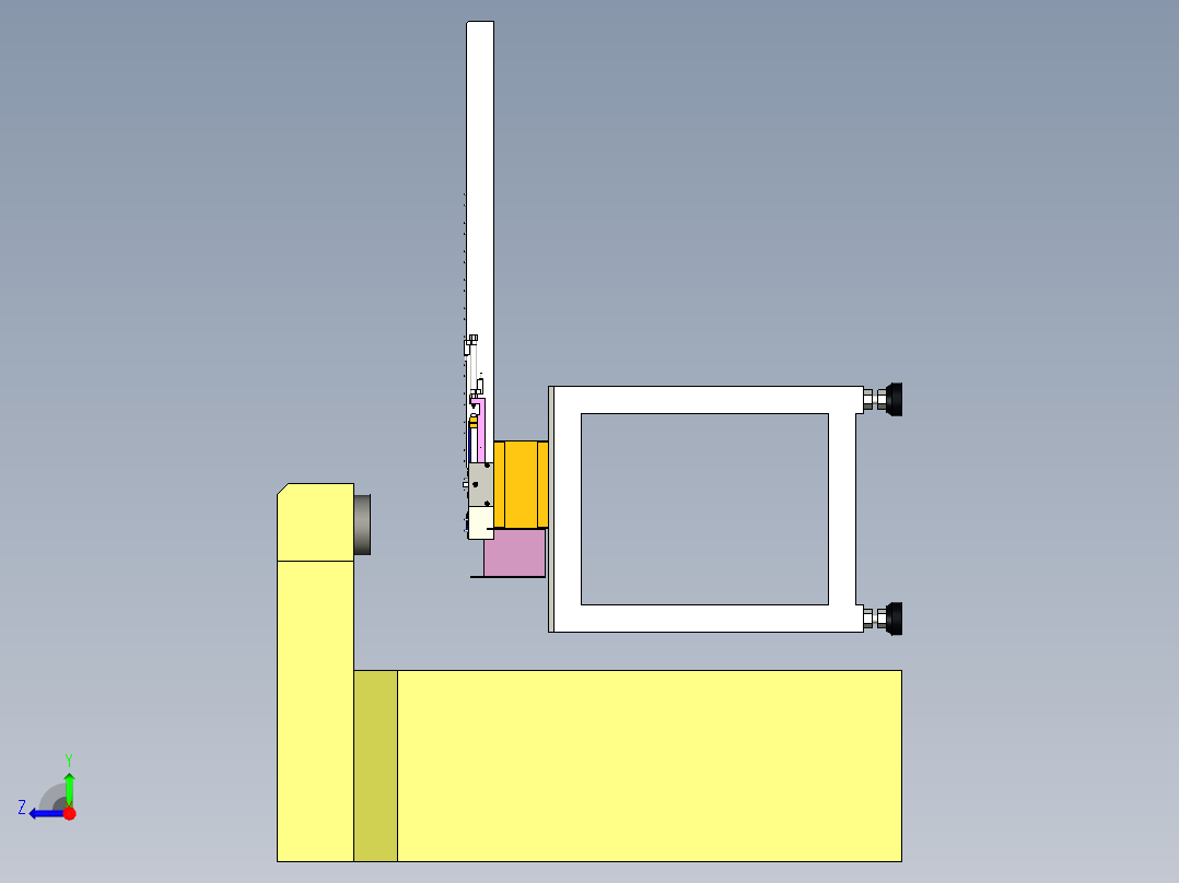 非标镭射机右视图