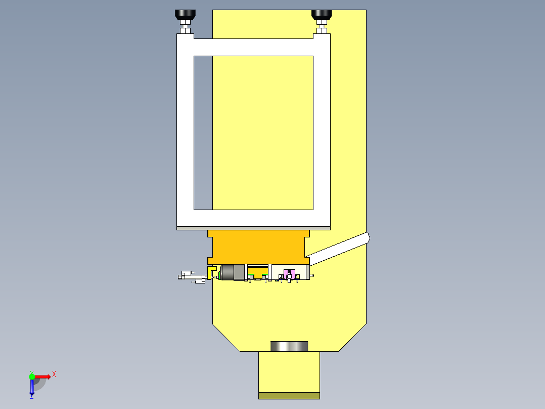 非标镭射机俯视图