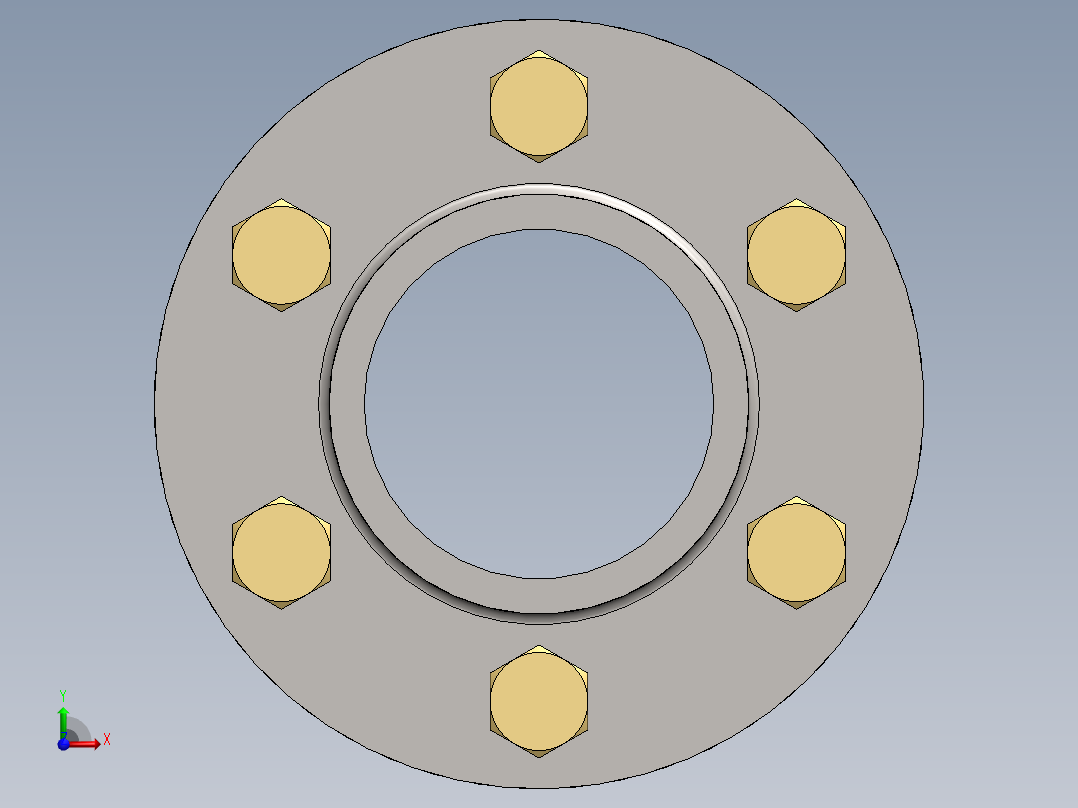 法兰联轴器前视图