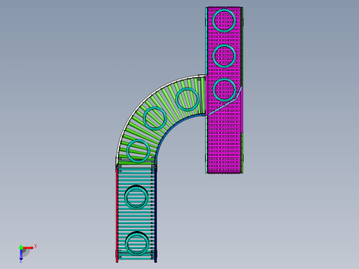 便于分流的传送线装置俯视缩略图