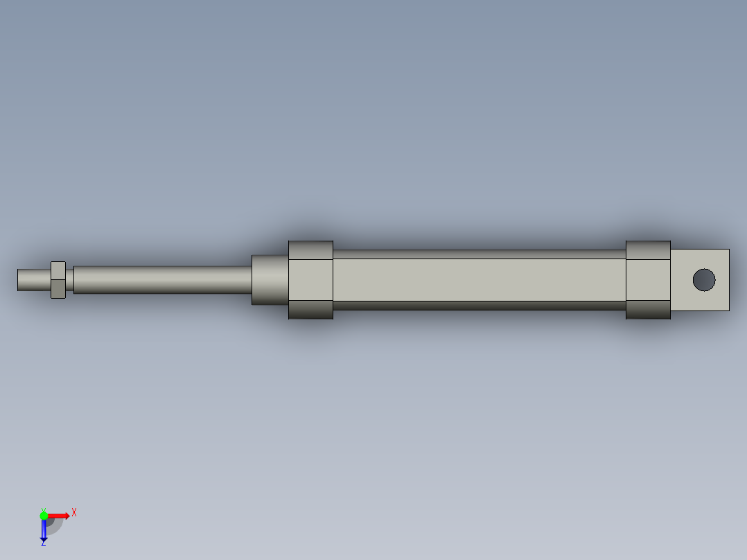 PK-KX气缸CM2E20-75-AT俯视图