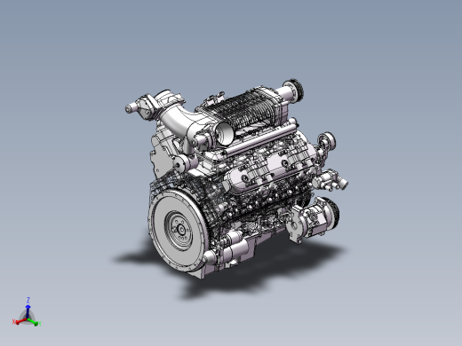 1802303-LS3 V8 发动机