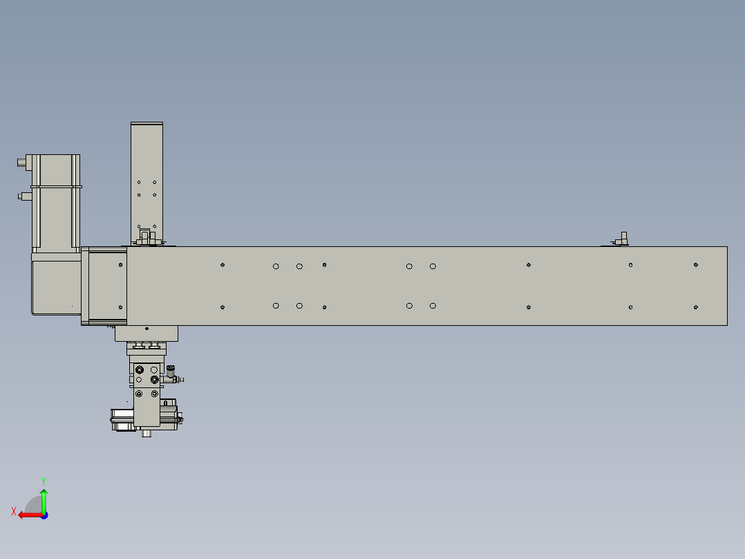 取料模组移动组件后视图