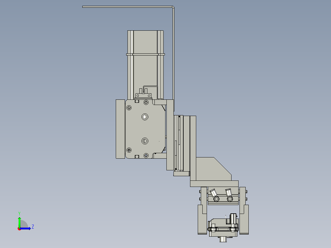 取料模组移动组件左视图