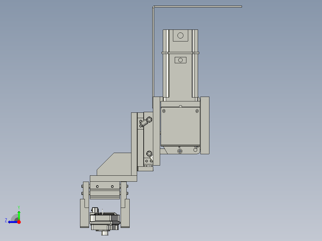 取料模组移动组件右视图