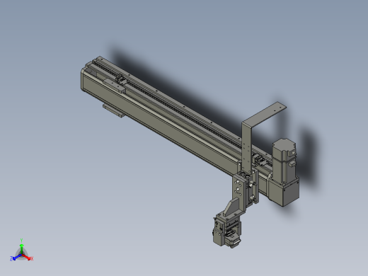 取料模组移动组件正等轴测缩略图