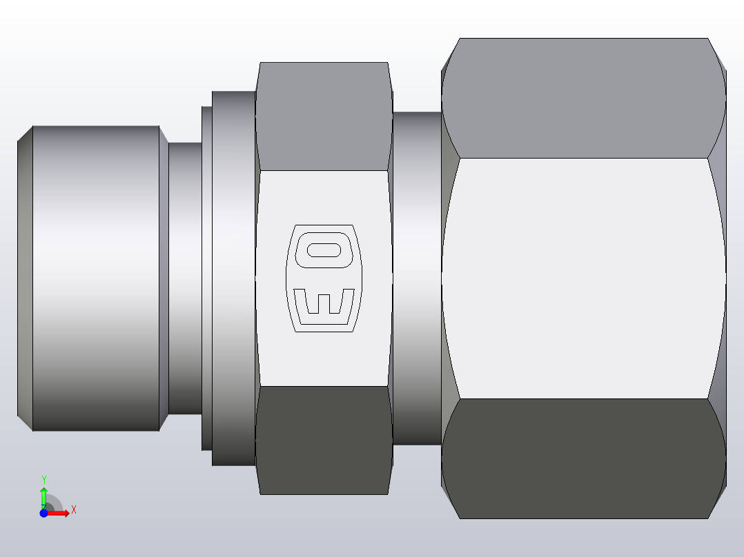 公螺柱连接器GE16SMED71前视图