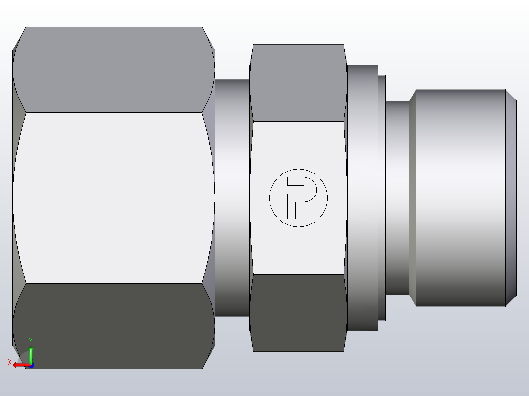 公螺柱连接器GE16SMED71后视图