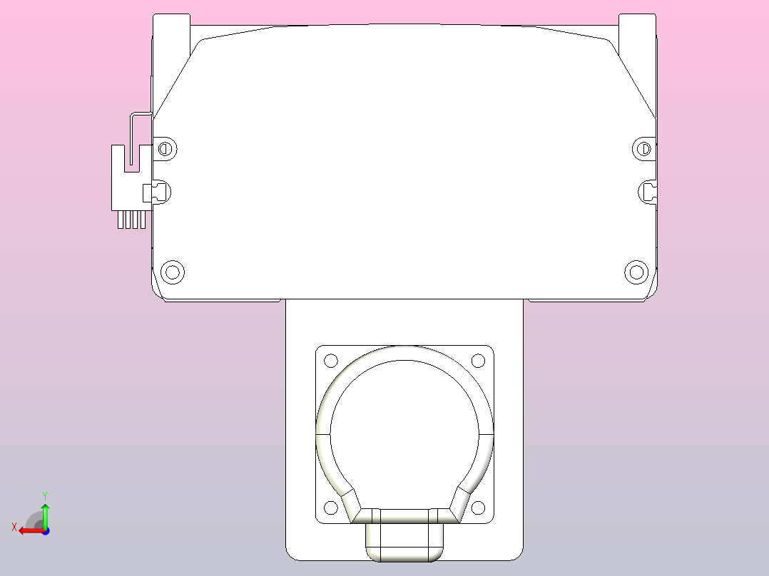 MTH17标准螺杆滑台[MTH17-L#-1100-BM-P40-C3]后视图