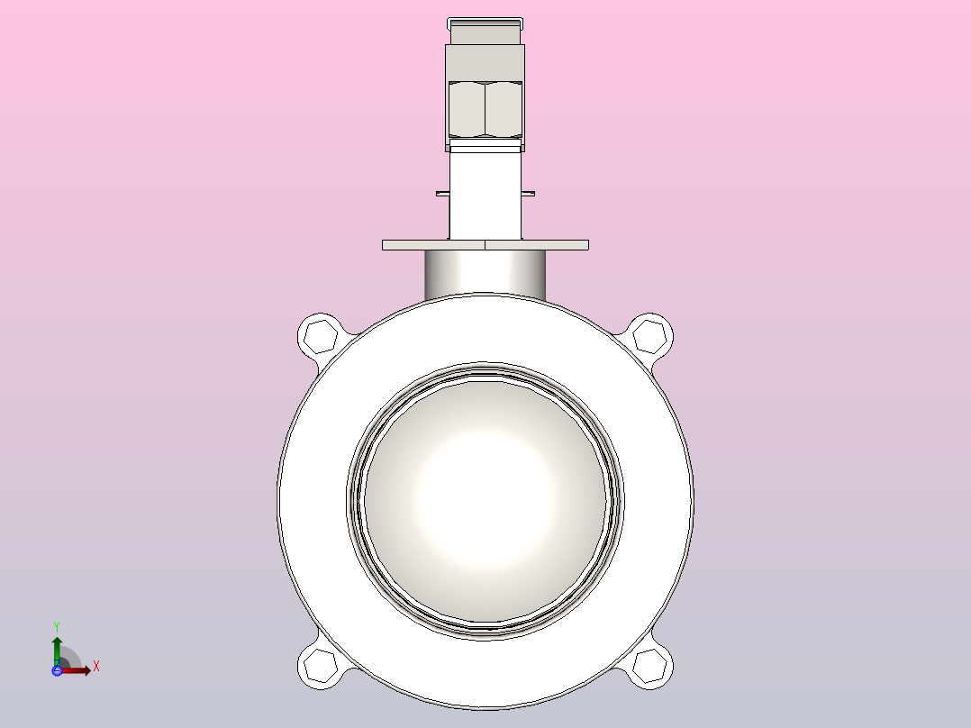 IQQ-02手动焊式球阀[IQQ-02-3s]前视图