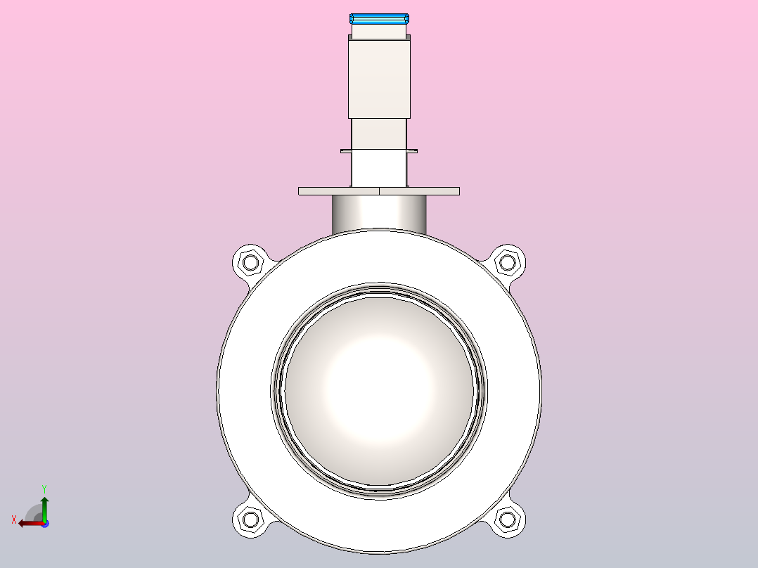 IQQ-02手动焊式球阀[IQQ-02-3s]后视图