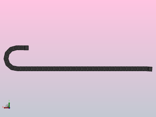 弯曲半径150内高45两侧打开型桥式拖链_DMD45BD-30-125-150R-30后视缩略图