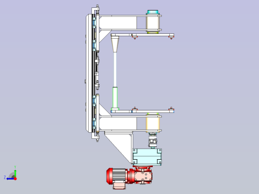 一款翻转机构3D模型右视缩略图