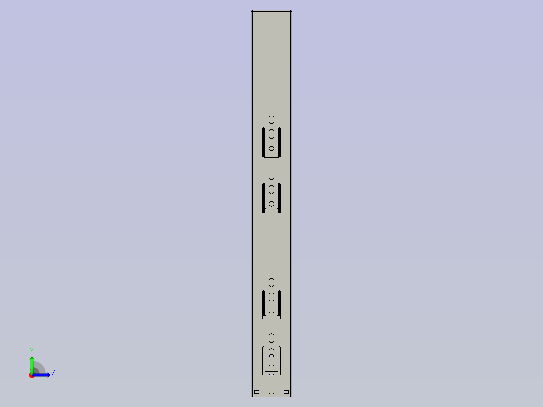 工具轨道模型左视图