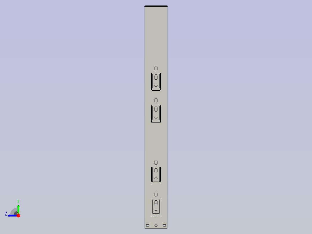 工具轨道模型右视图