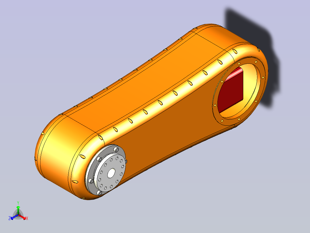 5轴工业机器人3D模型主视图