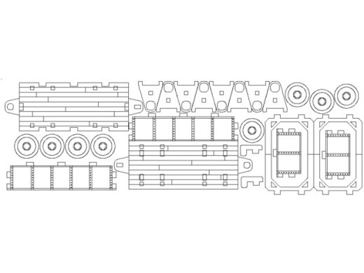 圣诞小火车模型平面雕刻图纸 dxf dwg cdr格式缩略图