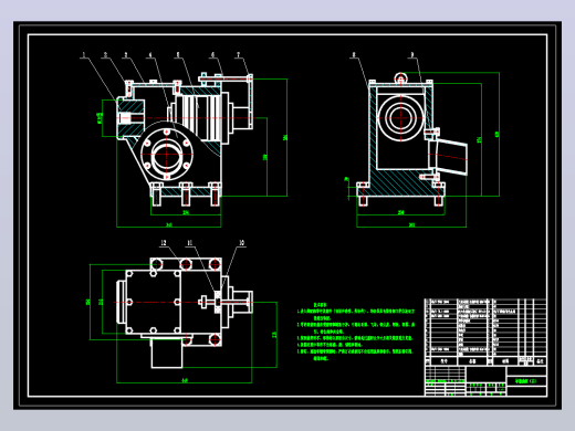 缸体双面枪钻机床CAD