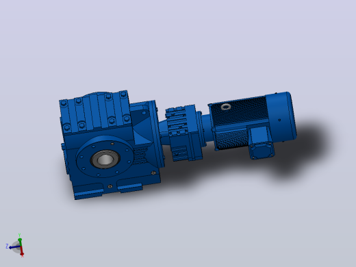 SA97R57组合式斜齿-蜗轮蜗杆减速机SA97R57-YV3-4P-287-M1-0°-A