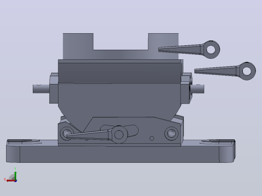 工具台虎钳3D图纸 Solidworks设计后视缩略图
