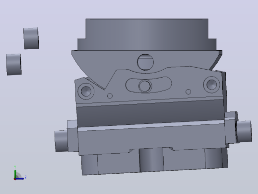 工具台虎钳3D图纸 Solidworks设计左视缩略图