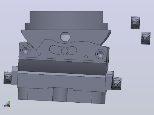 工具台虎钳3D图纸 Solidworks设计右视缩略图