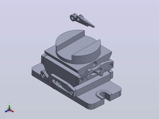 工具台虎钳3D图纸 Solidworks设计正等轴测缩略图