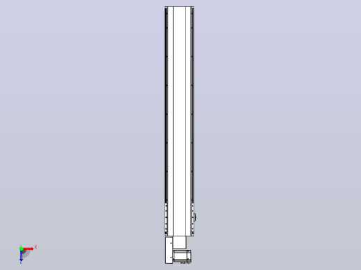 皮带直线轴半封闭可选导轨TPA-HNB-202D-140-L1250-ML-C-P75-N3俯视缩略图