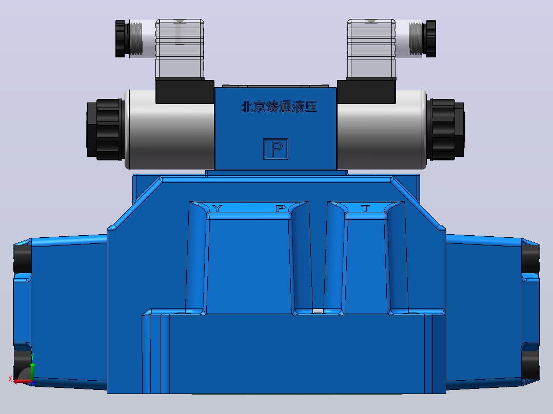 H-4WEH25 电液换向阀后视图