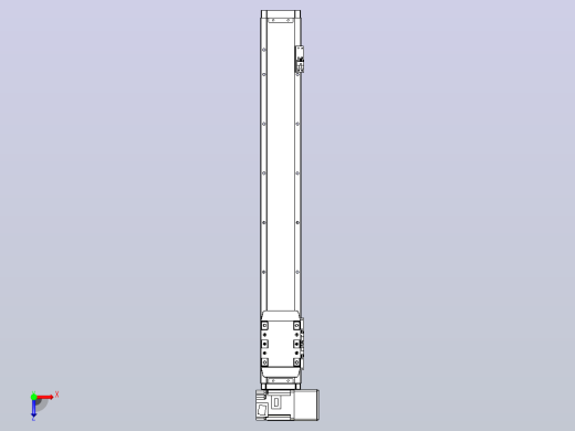 机器人皮带驱动直线轴TPA-GCB-80-P60-L550-RU-M20-N3俯视缩略图