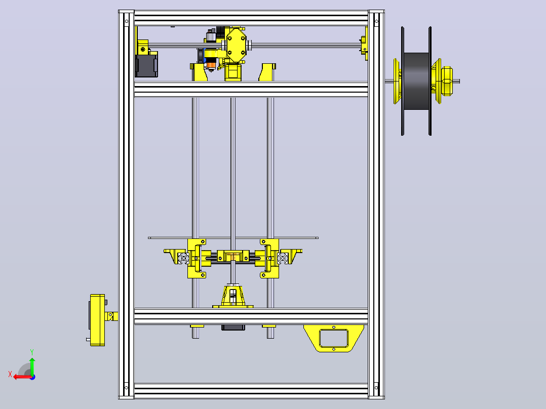 HyperCube Evolution 300-3d打印机后视图