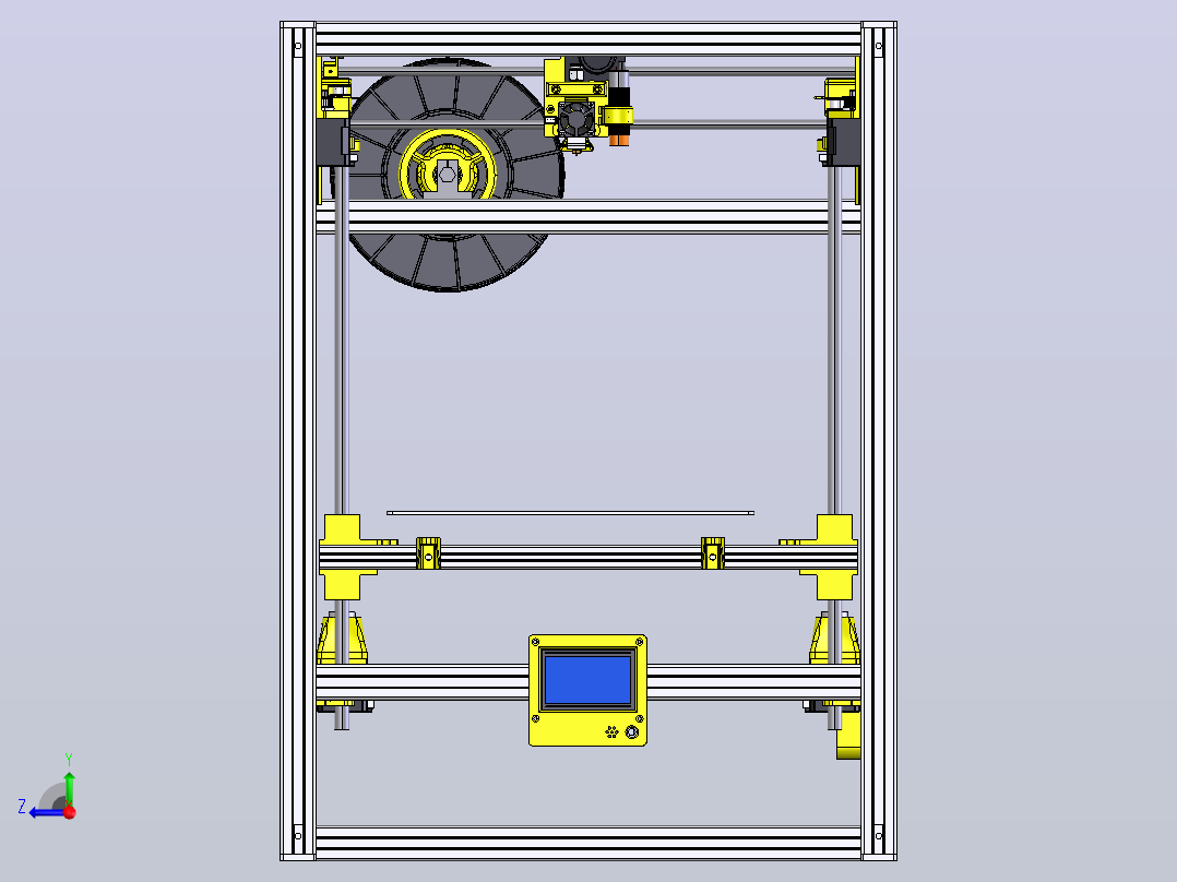 HyperCube Evolution 300-3d打印机右视图