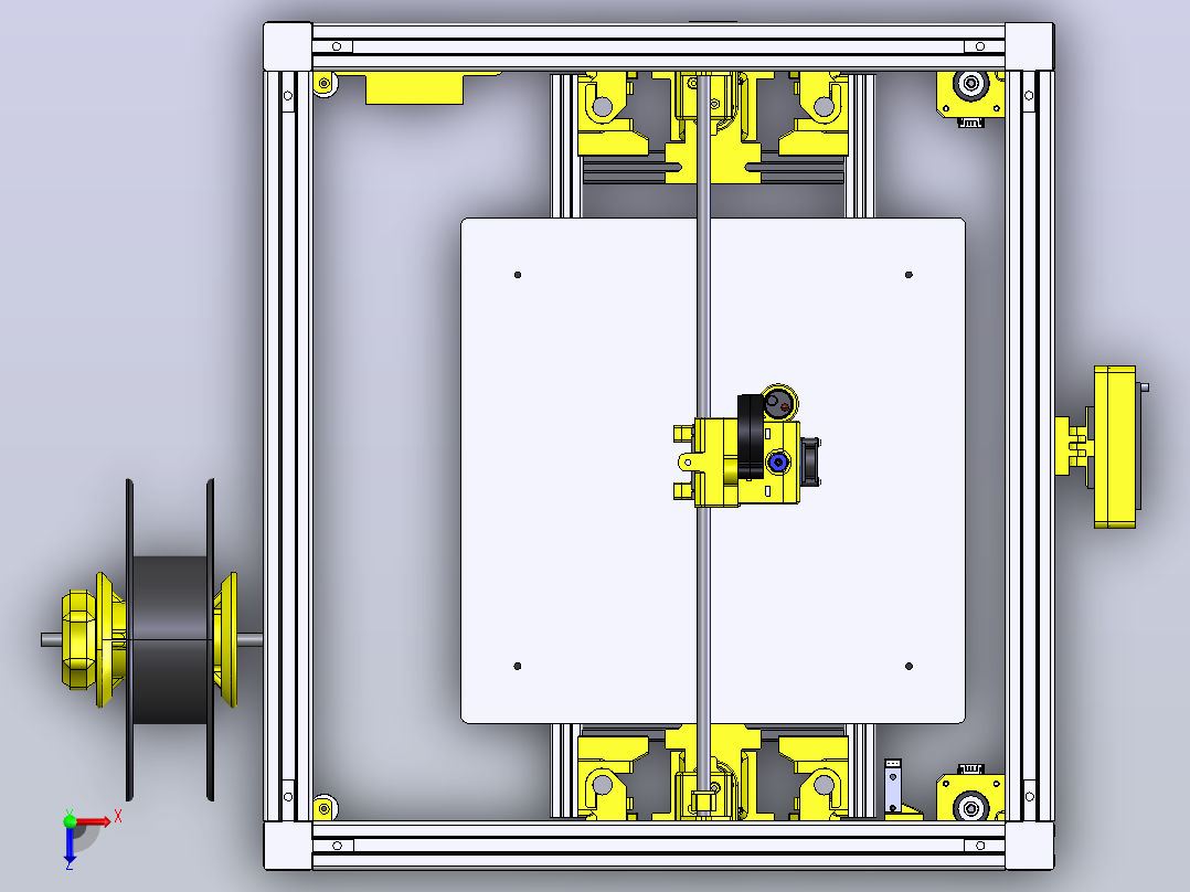 HyperCube Evolution 300-3d打印机俯视图