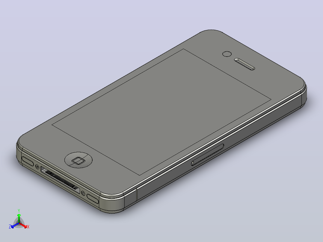 Phone 手机正等轴测图
