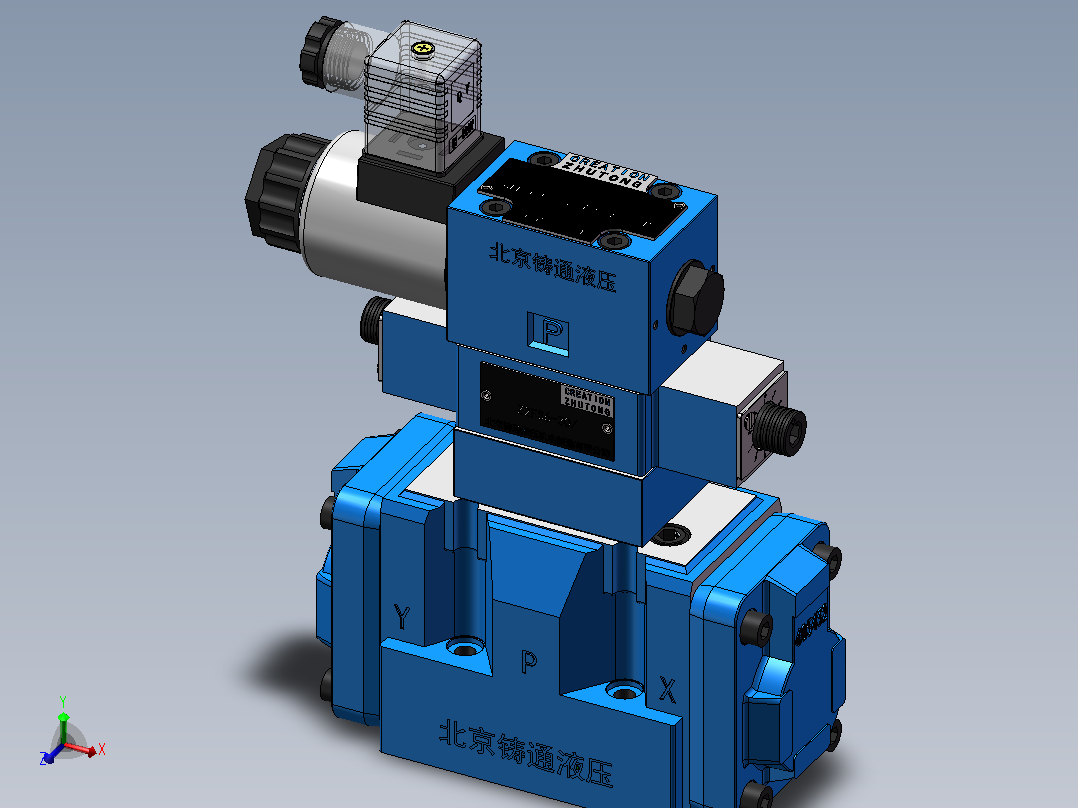 3WEH10-S-D1 电液换向阀主视图